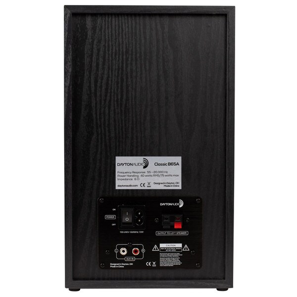 Main product image for Dayton Audio Classic B65A Powered Bluetooth Bookshelf Speaker Pair Black300-260
